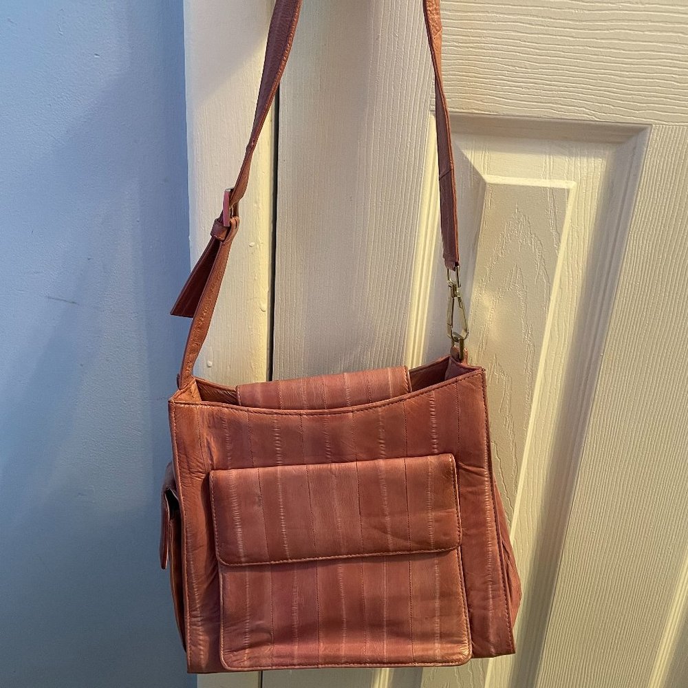 Pink Eel Skin handbag
